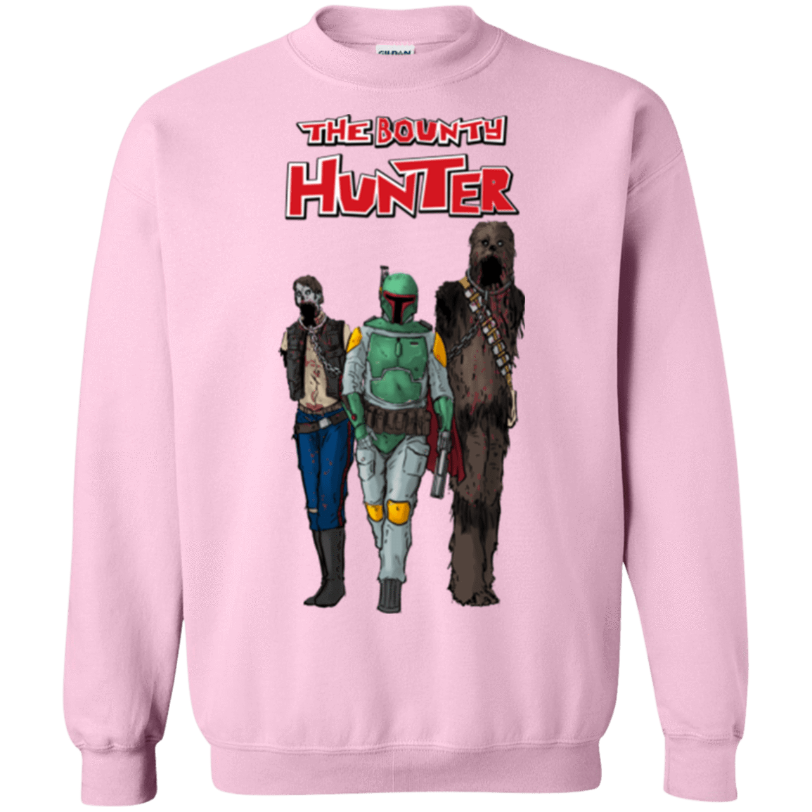 Sweatshirts Light Pink / Small The Walking Bounty Hunter Crewneck Sweatshirt