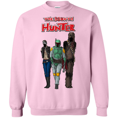 Sweatshirts Light Pink / Small The Walking Bounty Hunter Crewneck Sweatshirt