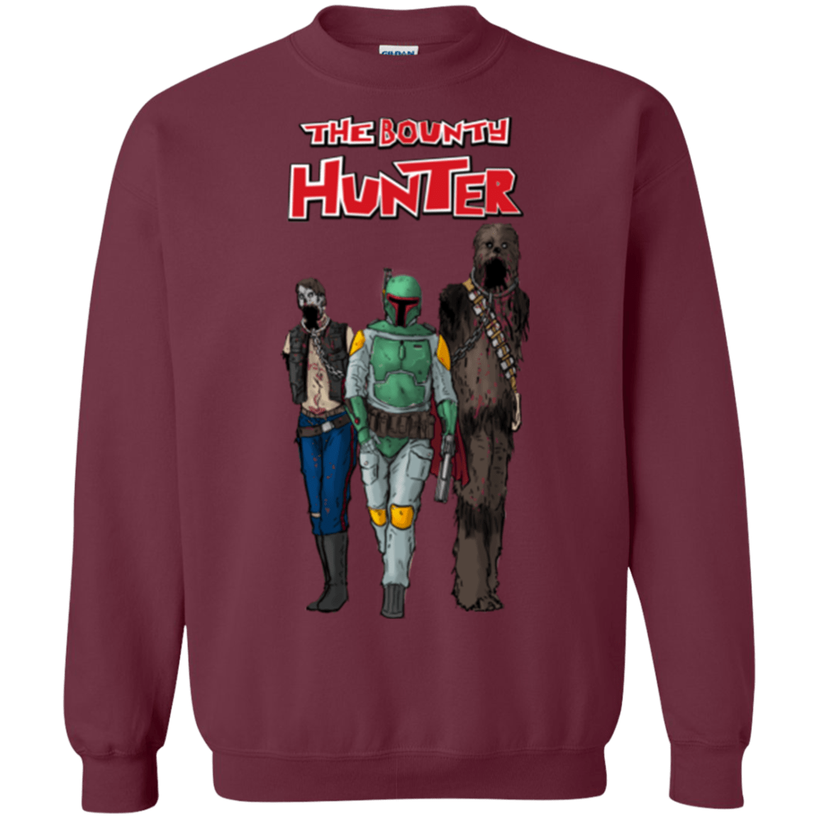 Sweatshirts Maroon / Small The Walking Bounty Hunter Crewneck Sweatshirt