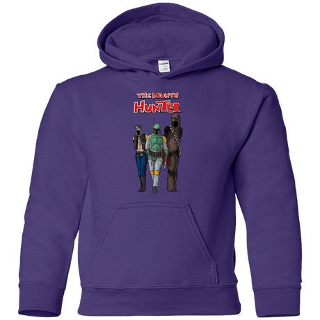 Sweatshirts Purple / YS The Walking Bounty Hunter Youth Hoodie