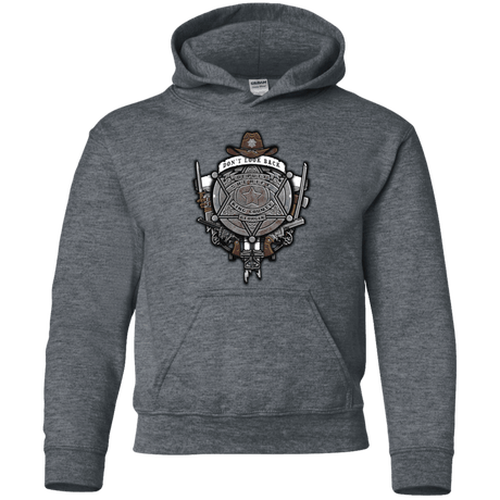 Sweatshirts Dark Heather / YS The Walking Crest Youth Hoodie
