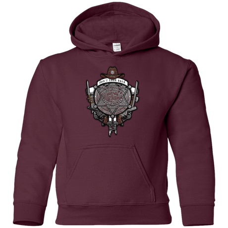 Sweatshirts Maroon / YS The Walking Crest Youth Hoodie