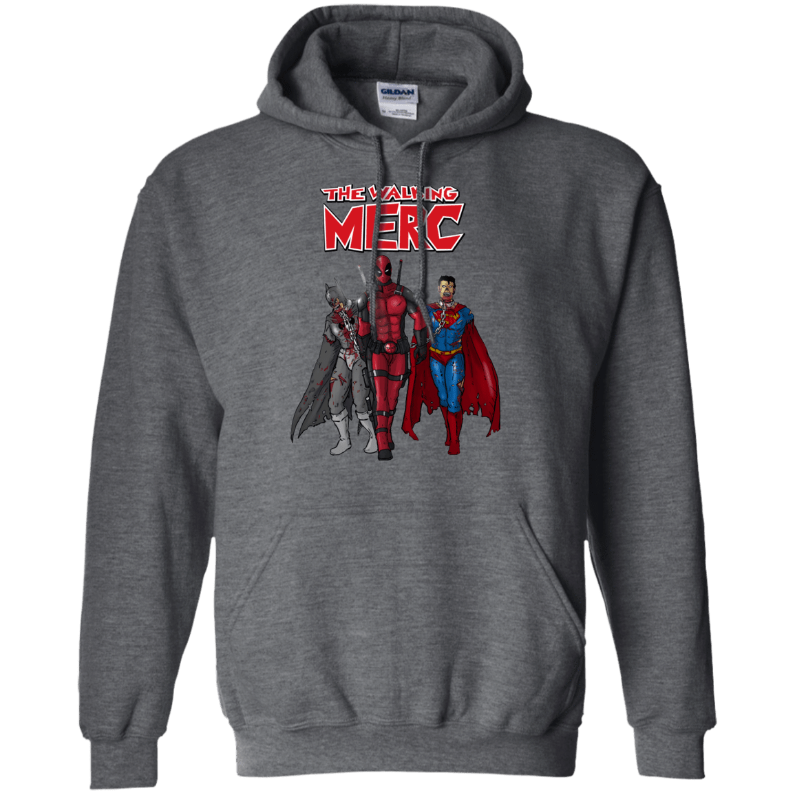 Sweatshirts Dark Heather / S The Walking Merc Pullover Hoodie