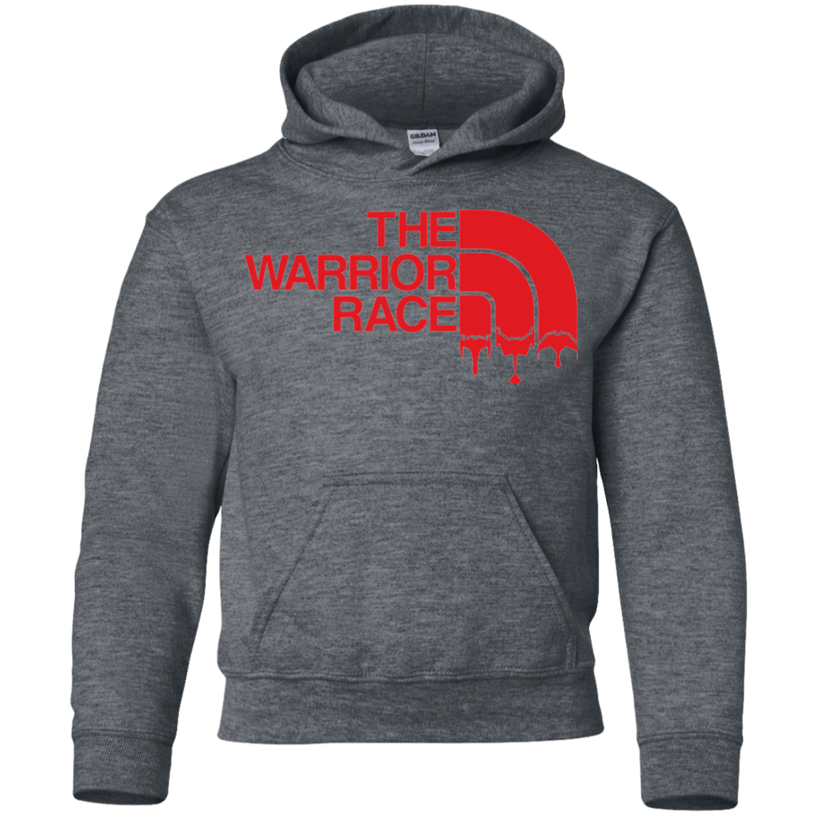 Sweatshirts Dark Heather / YS THE WARRIOR RACE Youth Hoodie