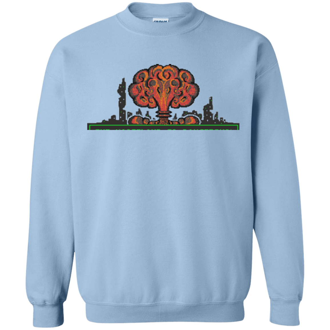 Sweatshirts Light Blue / Small The Wasteland is Dangerous Crewneck Sweatshirt