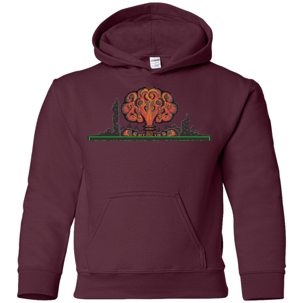 Sweatshirts Maroon / YS The Wasteland is Dangerous Youth Hoodie