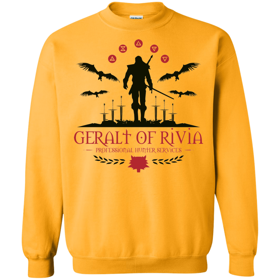 Sweatshirts Gold / Small The Witcher 3 Wild Hunt Crewneck Sweatshirt