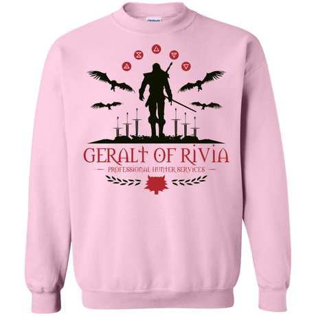 Sweatshirts Light Pink / Small The Witcher 3 Wild Hunt Crewneck Sweatshirt