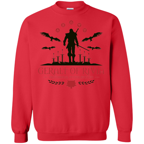 Sweatshirts Red / Small The Witcher 3 Wild Hunt Crewneck Sweatshirt