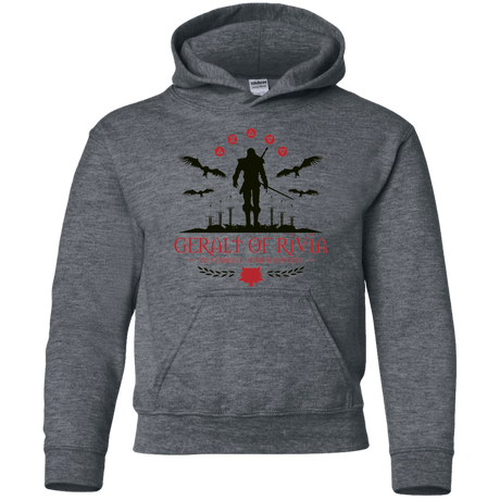 Sweatshirts Dark Heather / YS The Witcher 3 Wild Hunt Youth Hoodie