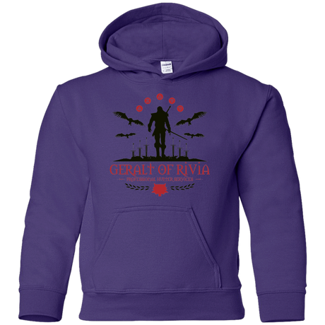 Sweatshirts Purple / YS The Witcher 3 Wild Hunt Youth Hoodie