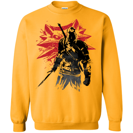 Sweatshirts Gold / Small The witcher sumi-e Crewneck Sweatshirt