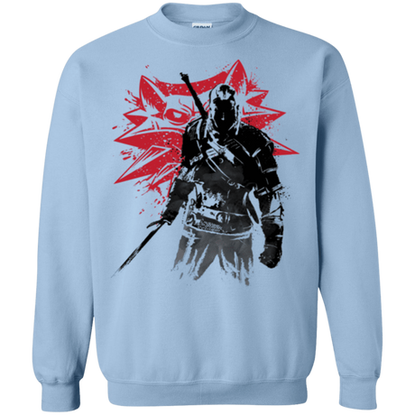 Sweatshirts Light Blue / Small The witcher sumi-e Crewneck Sweatshirt