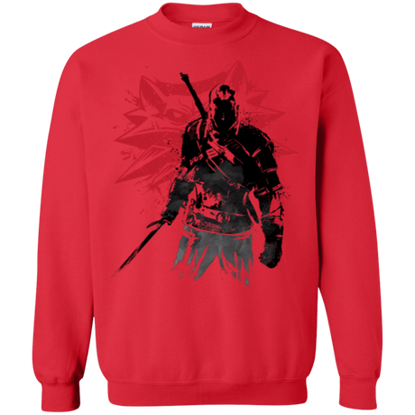 Sweatshirts Red / Small The witcher sumi-e Crewneck Sweatshirt