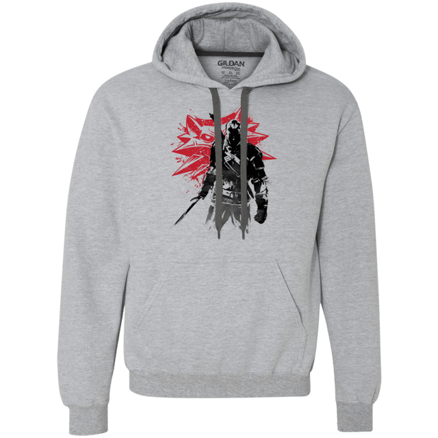 Sweatshirts Sport Grey / Small The witcher sumi-e Premium Fleece Hoodie