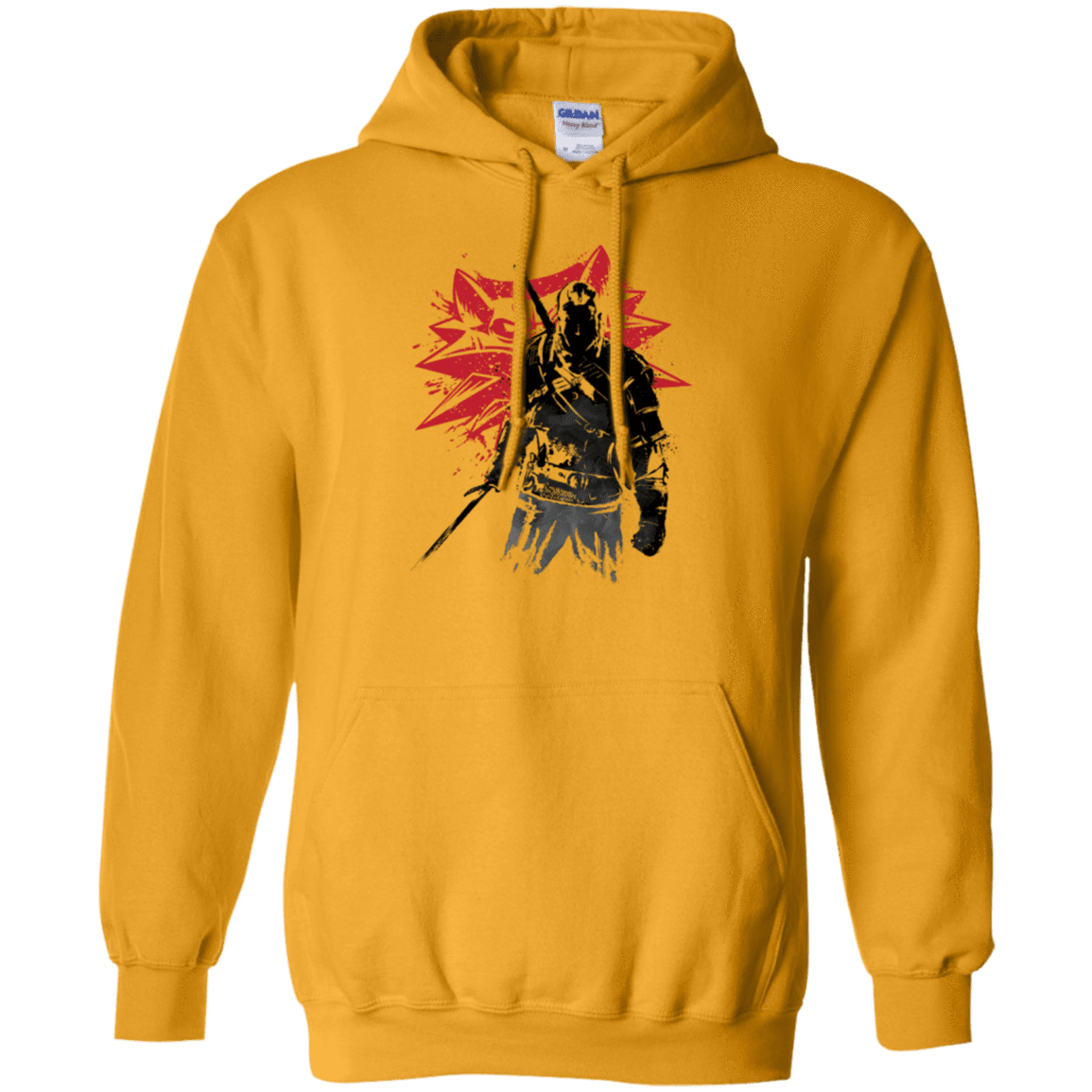 Sweatshirts Gold / Small The witcher sumi-e Pullover Hoodie