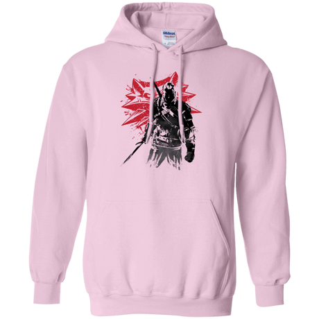 Sweatshirts Light Pink / Small The witcher sumi-e Pullover Hoodie