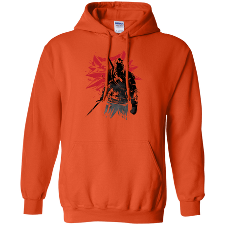 Sweatshirts Orange / Small The witcher sumi-e Pullover Hoodie