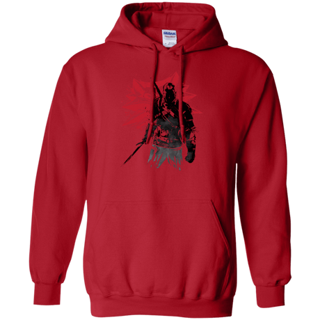 Sweatshirts Red / Small The witcher sumi-e Pullover Hoodie