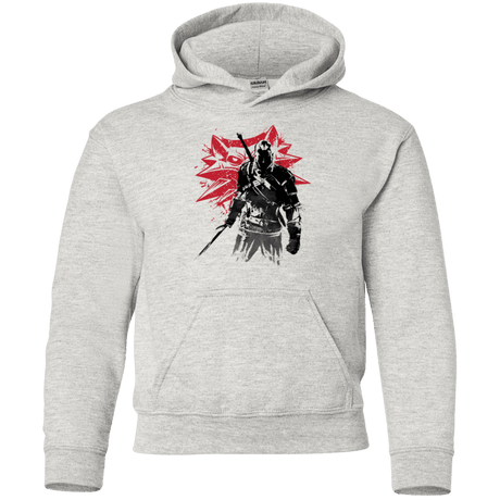 Sweatshirts Ash / YS The witcher sumi-e Youth Hoodie