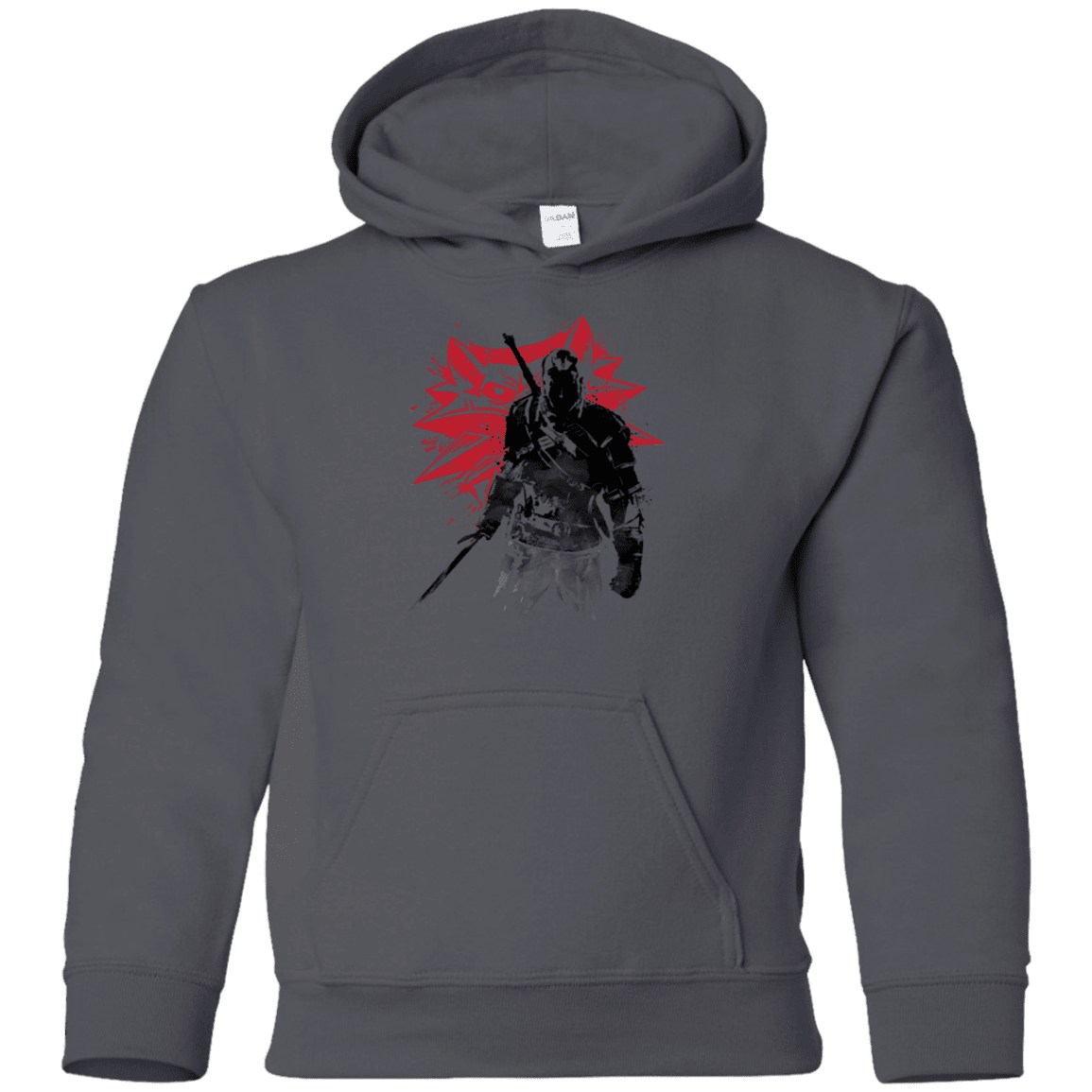 Sweatshirts Charcoal / YS The witcher sumi-e Youth Hoodie