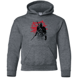 Sweatshirts Dark Heather / YS The witcher sumi-e Youth Hoodie
