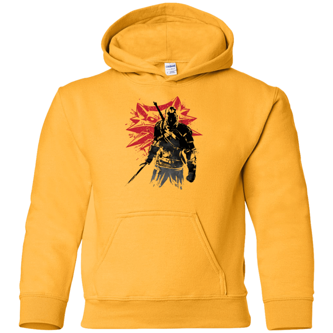 Sweatshirts Gold / YS The witcher sumi-e Youth Hoodie
