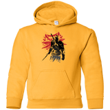 Sweatshirts Gold / YS The witcher sumi-e Youth Hoodie