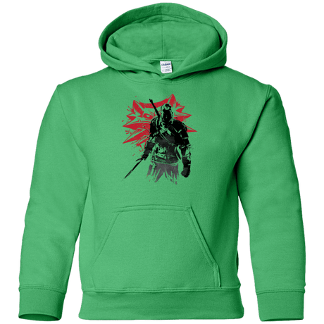Sweatshirts Irish Green / YS The witcher sumi-e Youth Hoodie