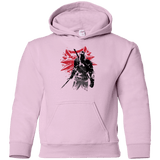 Sweatshirts Light Pink / YS The witcher sumi-e Youth Hoodie