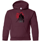 Sweatshirts Maroon / YS The witcher sumi-e Youth Hoodie