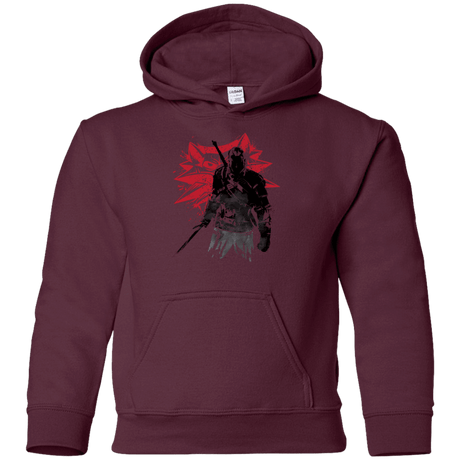 Sweatshirts Maroon / YS The witcher sumi-e Youth Hoodie