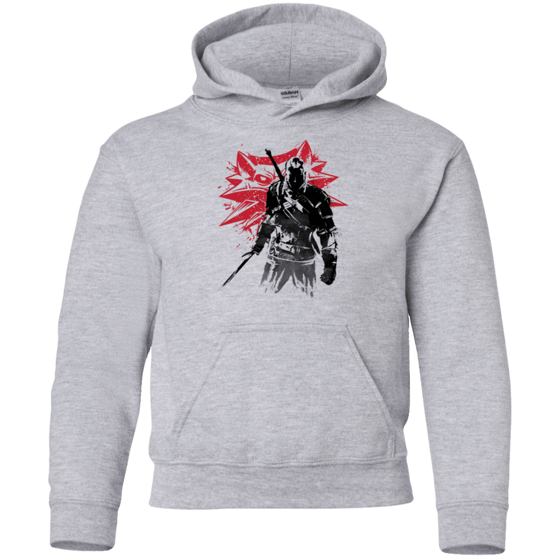 Sweatshirts Sport Grey / YS The witcher sumi-e Youth Hoodie