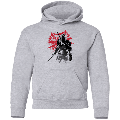 Sweatshirts Sport Grey / YS The witcher sumi-e Youth Hoodie
