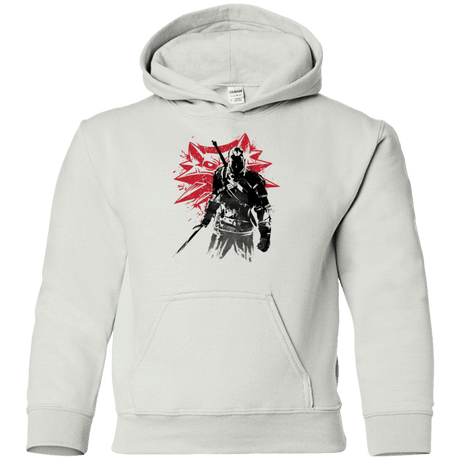 Sweatshirts White / YS The witcher sumi-e Youth Hoodie