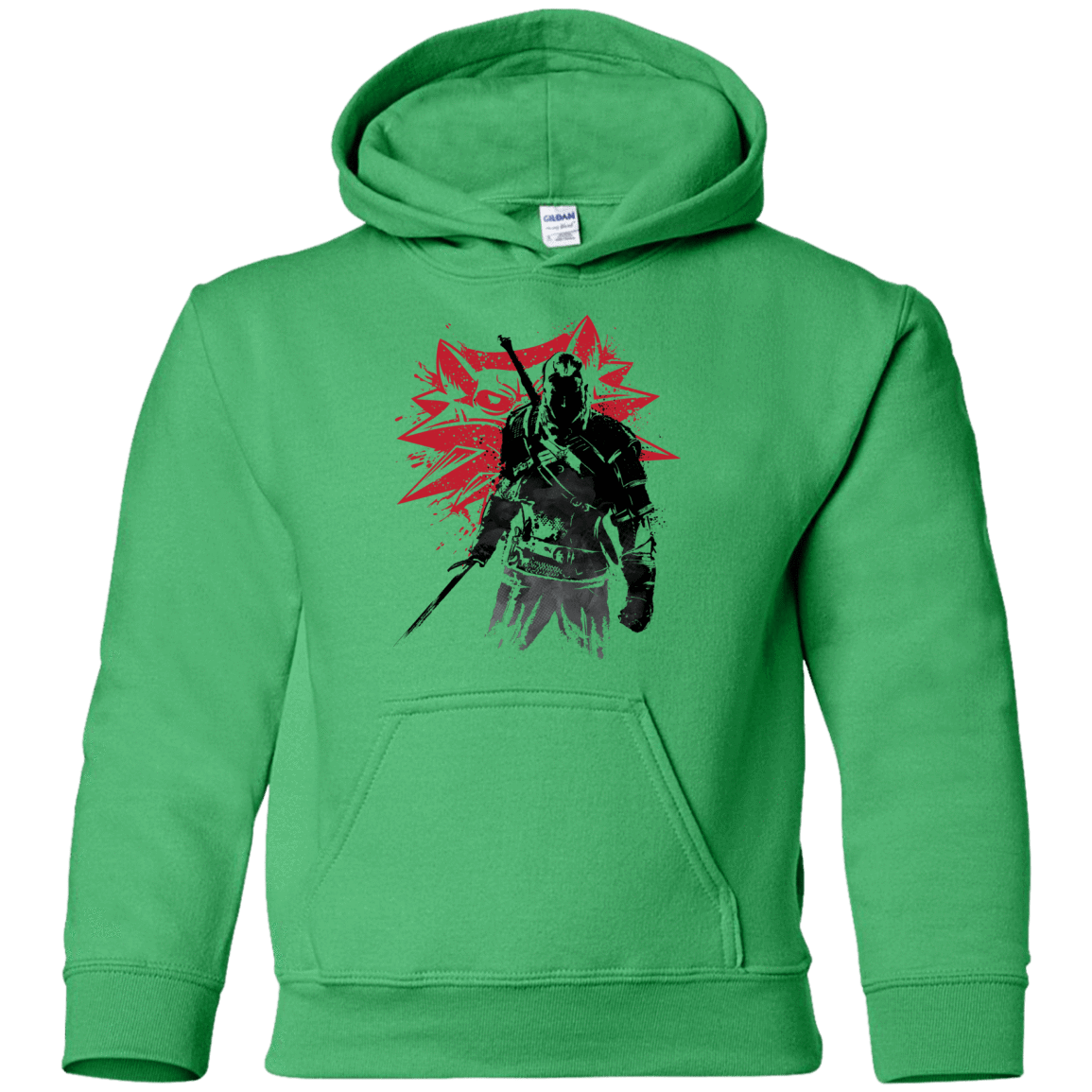 Sweatshirts Irish Green / YS The Witcher Sumie Youth Hoodie