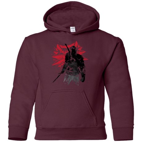 Sweatshirts Maroon / YS The Witcher Sumie Youth Hoodie