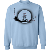 Sweatshirts Light Blue / Small The Wolf Girl Crewneck Sweatshirt