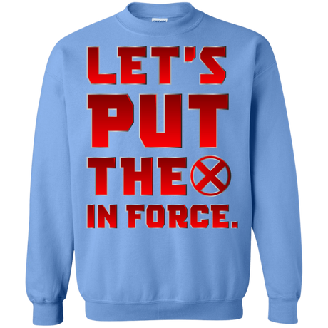 Sweatshirts Carolina Blue / S The X In Force Crewneck Sweatshirt