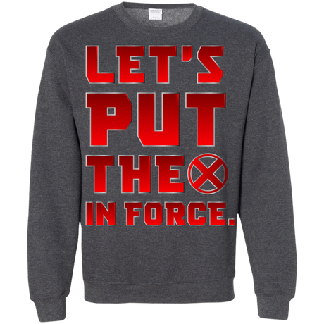Sweatshirts Dark Heather / S The X In Force Crewneck Sweatshirt