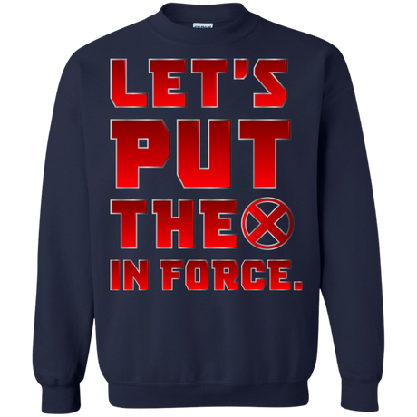 Sweatshirts Navy / S The X In Force Crewneck Sweatshirt