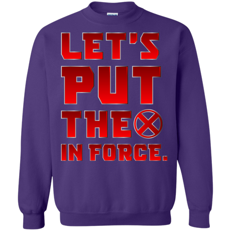 Sweatshirts Purple / S The X In Force Crewneck Sweatshirt