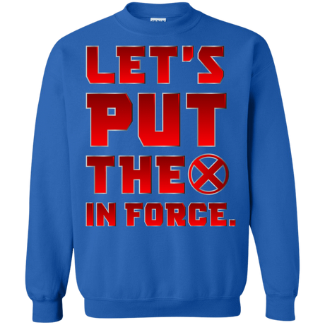 Sweatshirts Royal / S The X In Force Crewneck Sweatshirt
