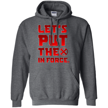 Sweatshirts Dark Heather / S The X In Force Pullover Hoodie