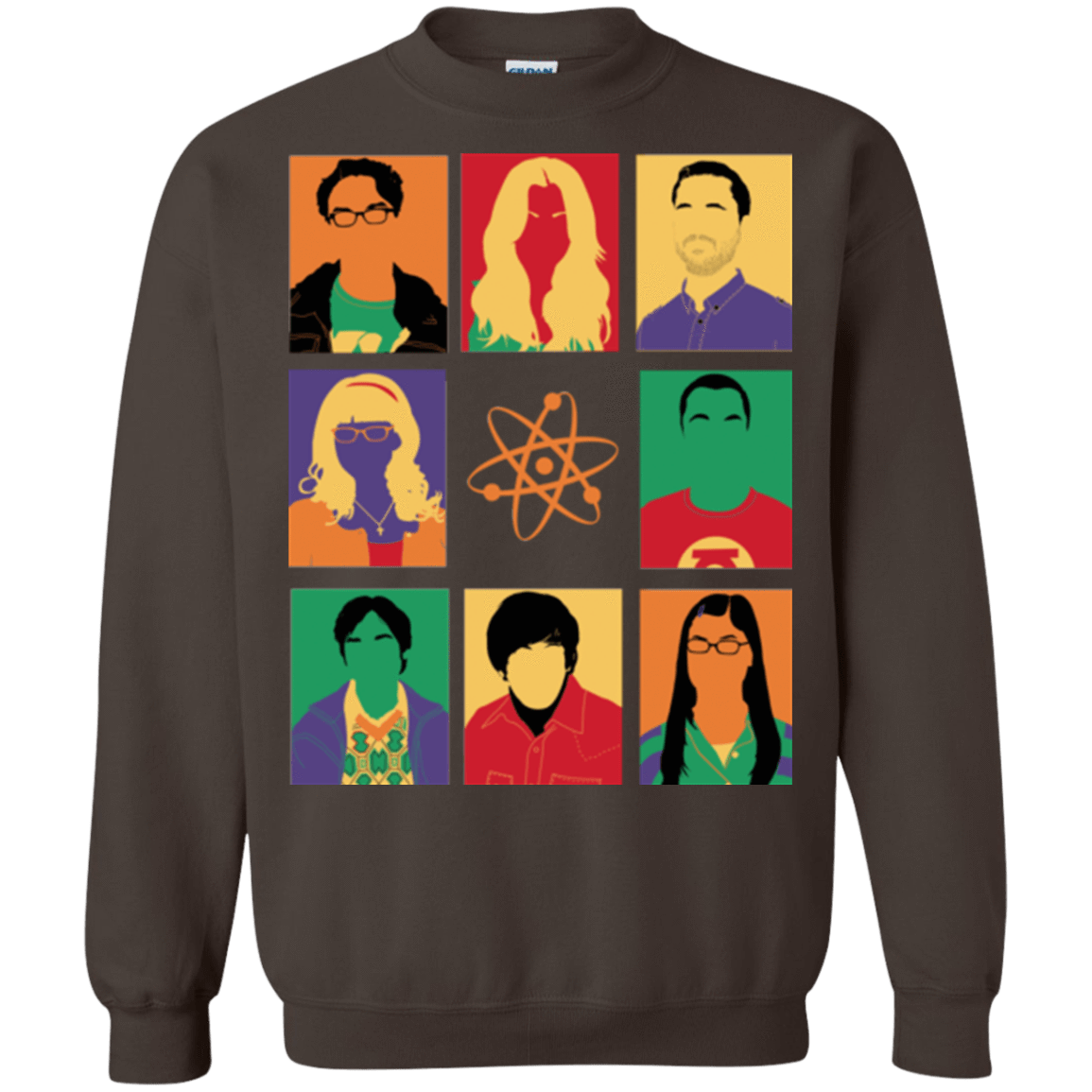 Sweatshirts Dark Chocolate / Small Theory pop Crewneck Sweatshirt