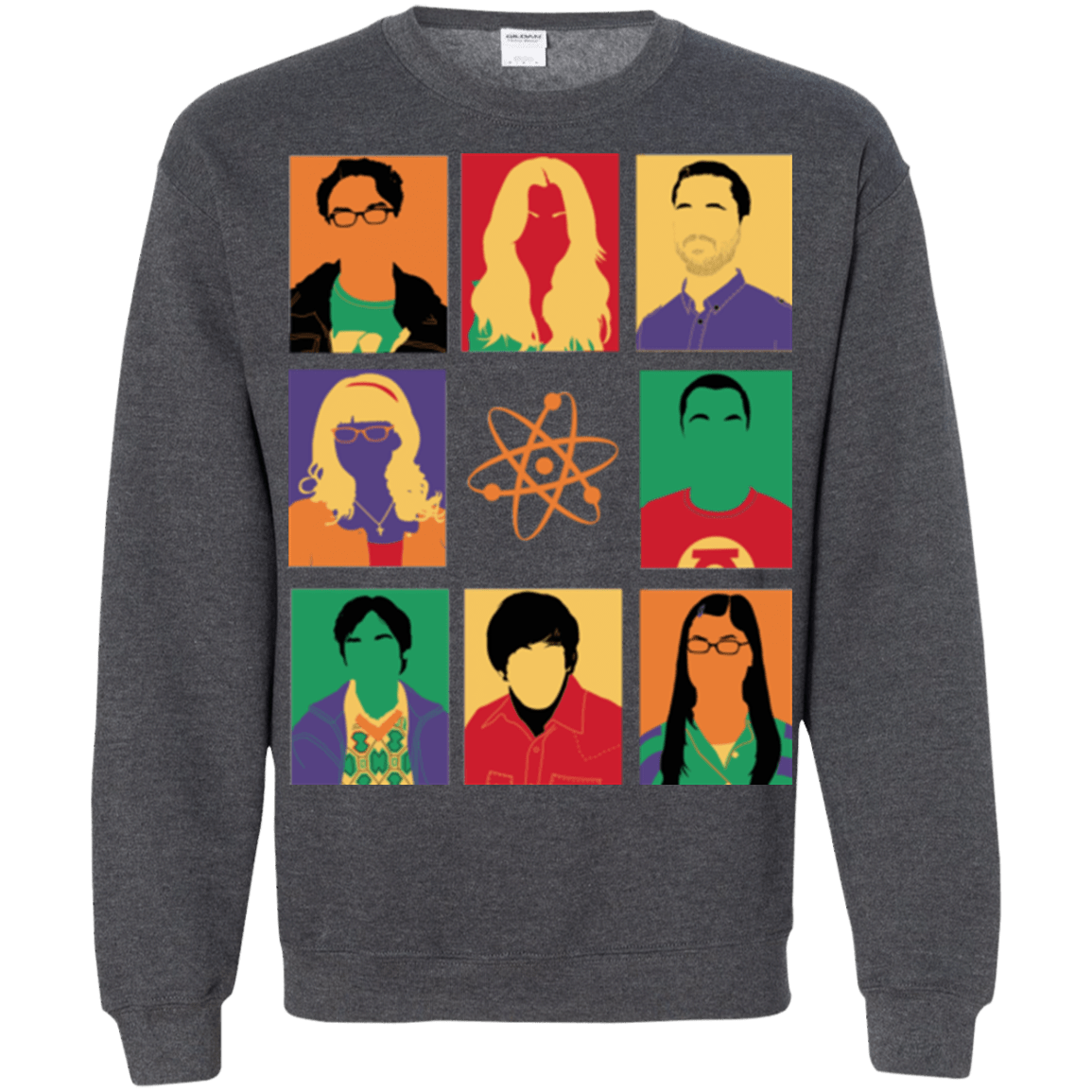 Sweatshirts Dark Heather / Small Theory pop Crewneck Sweatshirt