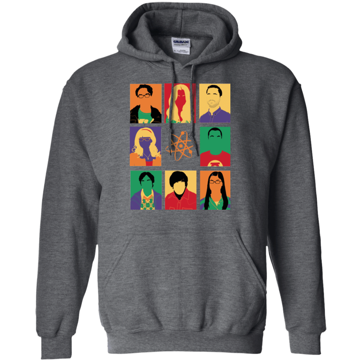 Sweatshirts Dark Heather / Small Theory pop Pullover Hoodie