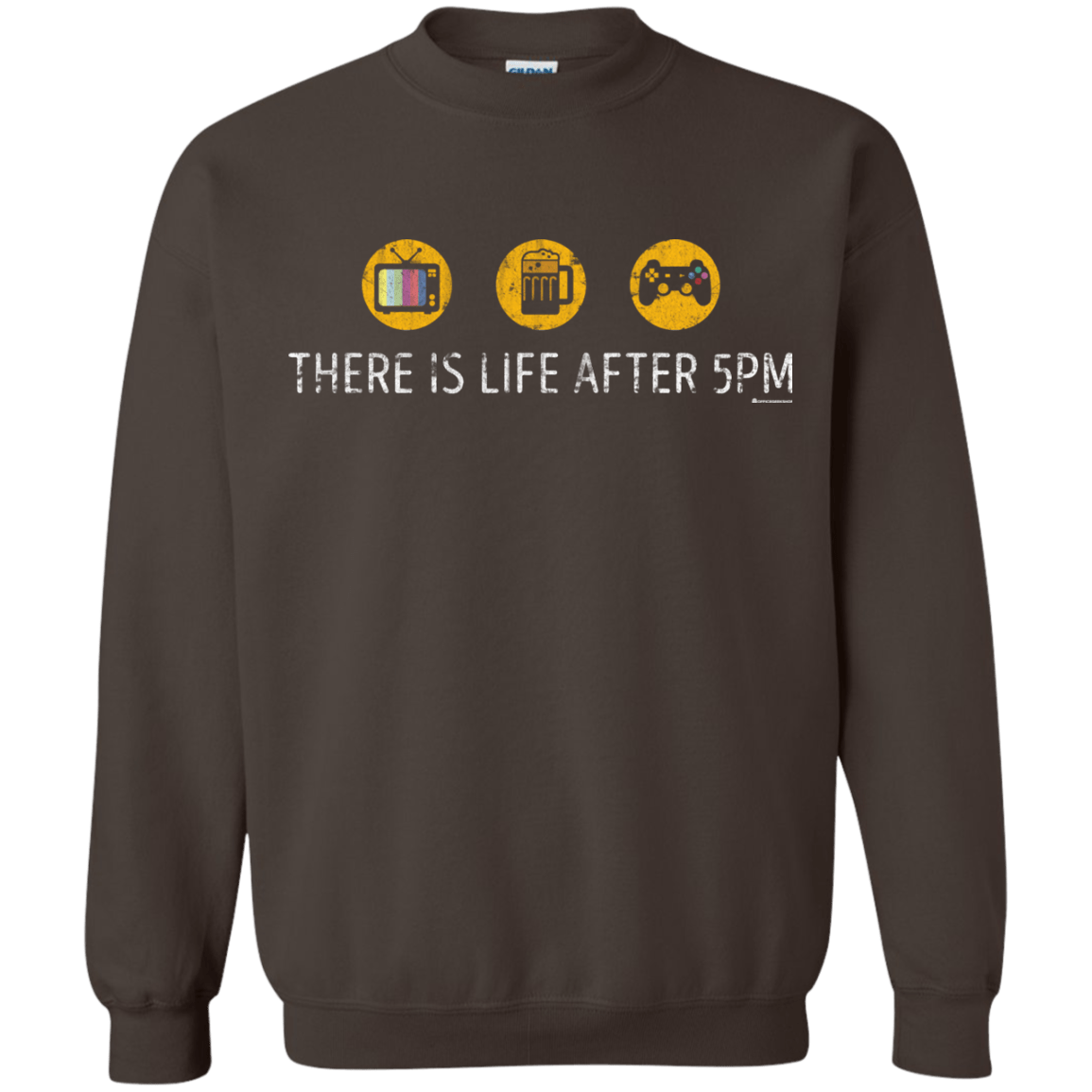 Sweatshirts Dark Chocolate / Small There Is Life After 5PM Crewneck Sweatshirt