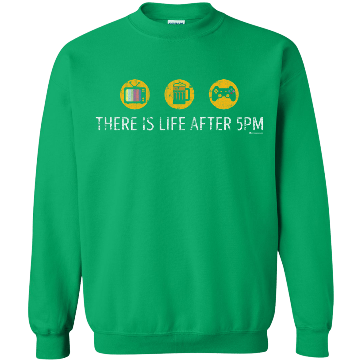 Sweatshirts Irish Green / Small There Is Life After 5PM Crewneck Sweatshirt