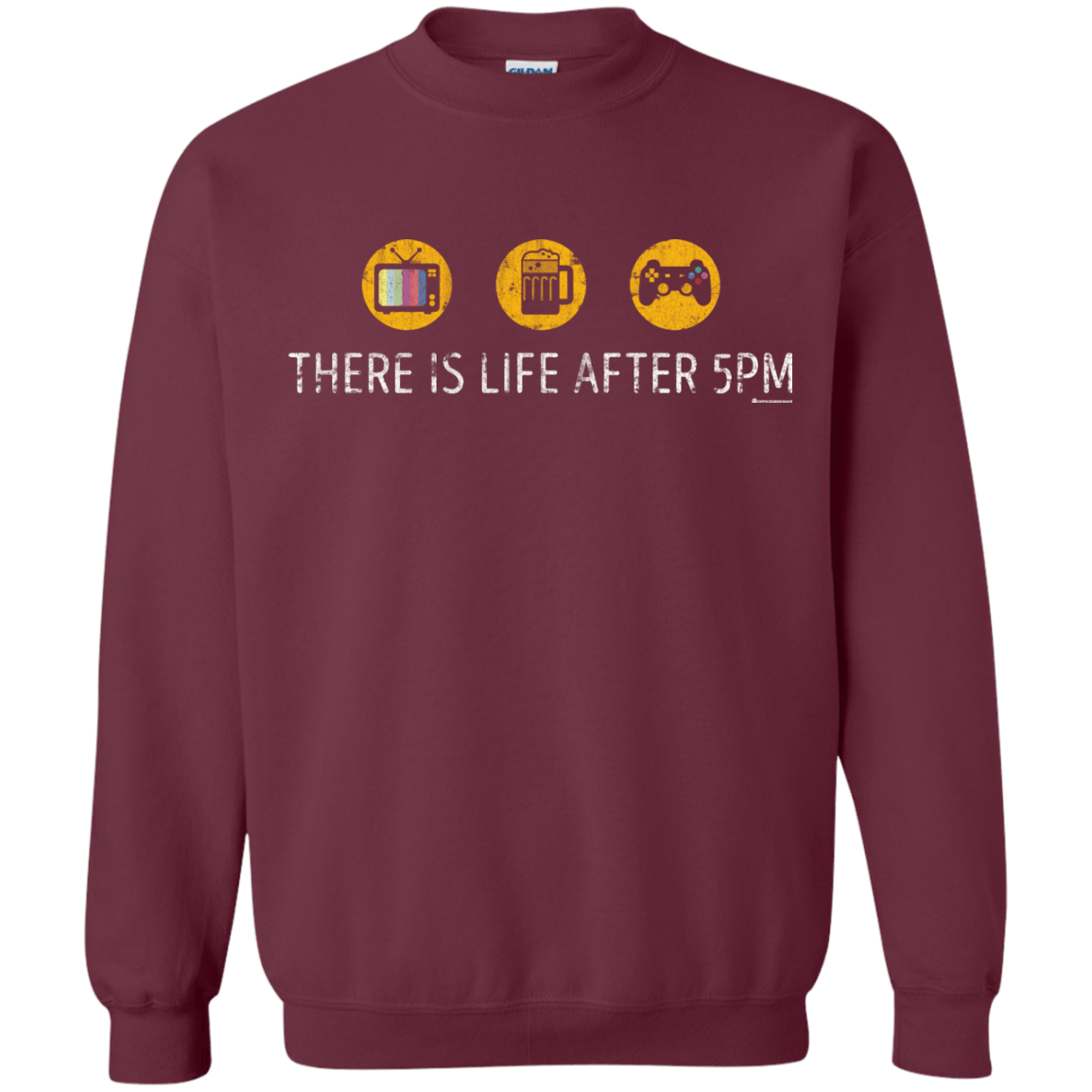 Sweatshirts Maroon / Small There Is Life After 5PM Crewneck Sweatshirt